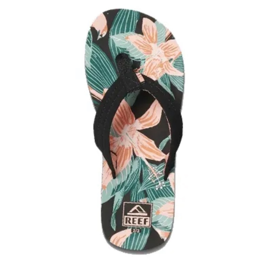 REEF Slippers Little Ahi Hibiscus Tropical (size 2/3)
